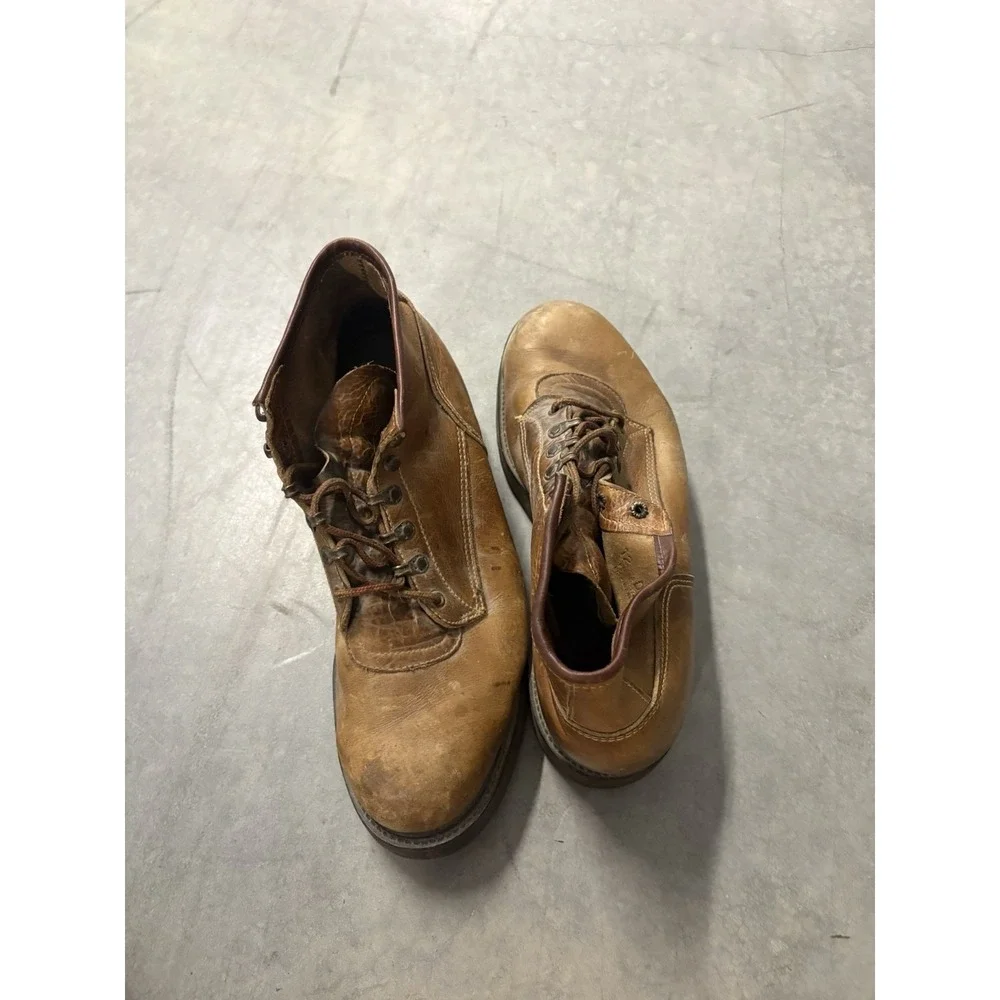 Red Wings Vintage 90s Comfort Sole Brown Lace Up Work Boot Mens 12 D 08005